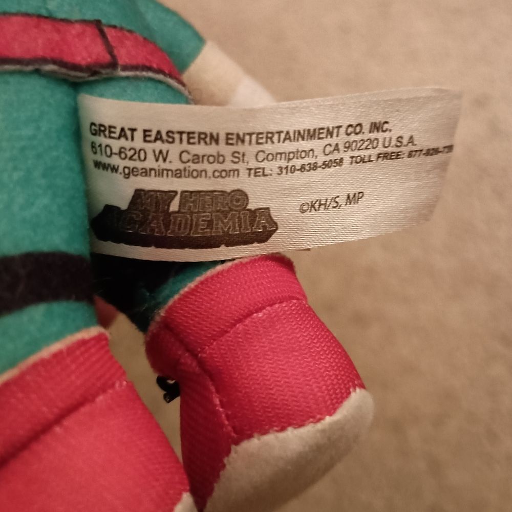 My Hero Academia Plush Deku Izuku Midoriya 9” Plush Toy PRE-OWNED - Picture 3 of 4